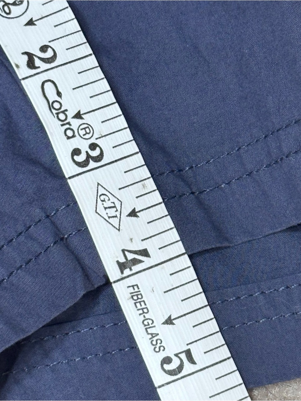 Columbia Blue Everyday Casual Chino Shorts Button/Zipper Closure Size 14 *Flaw* - Picture 8 of 12